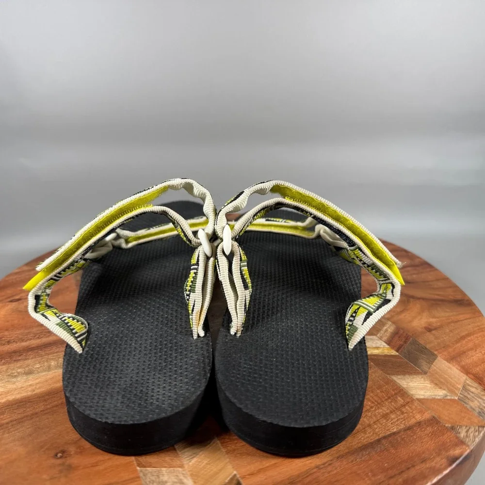 Teva Original Universal Geometric Sport Sandals Womens 10 Black Yellow 1010170